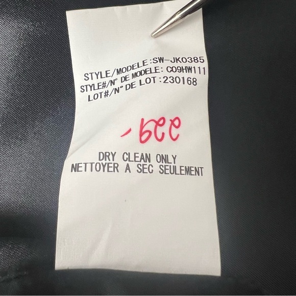 Helmut Lang Black Angora Blend Faux Patent Leather Trim Luxury Blazer 8 - Picture 14 of 15